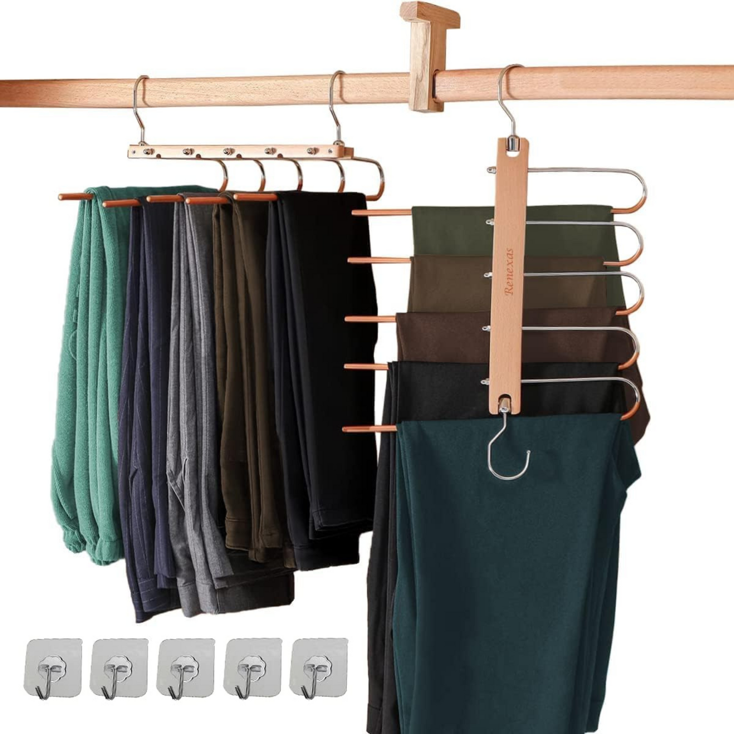 Wood Pants Hanger Set