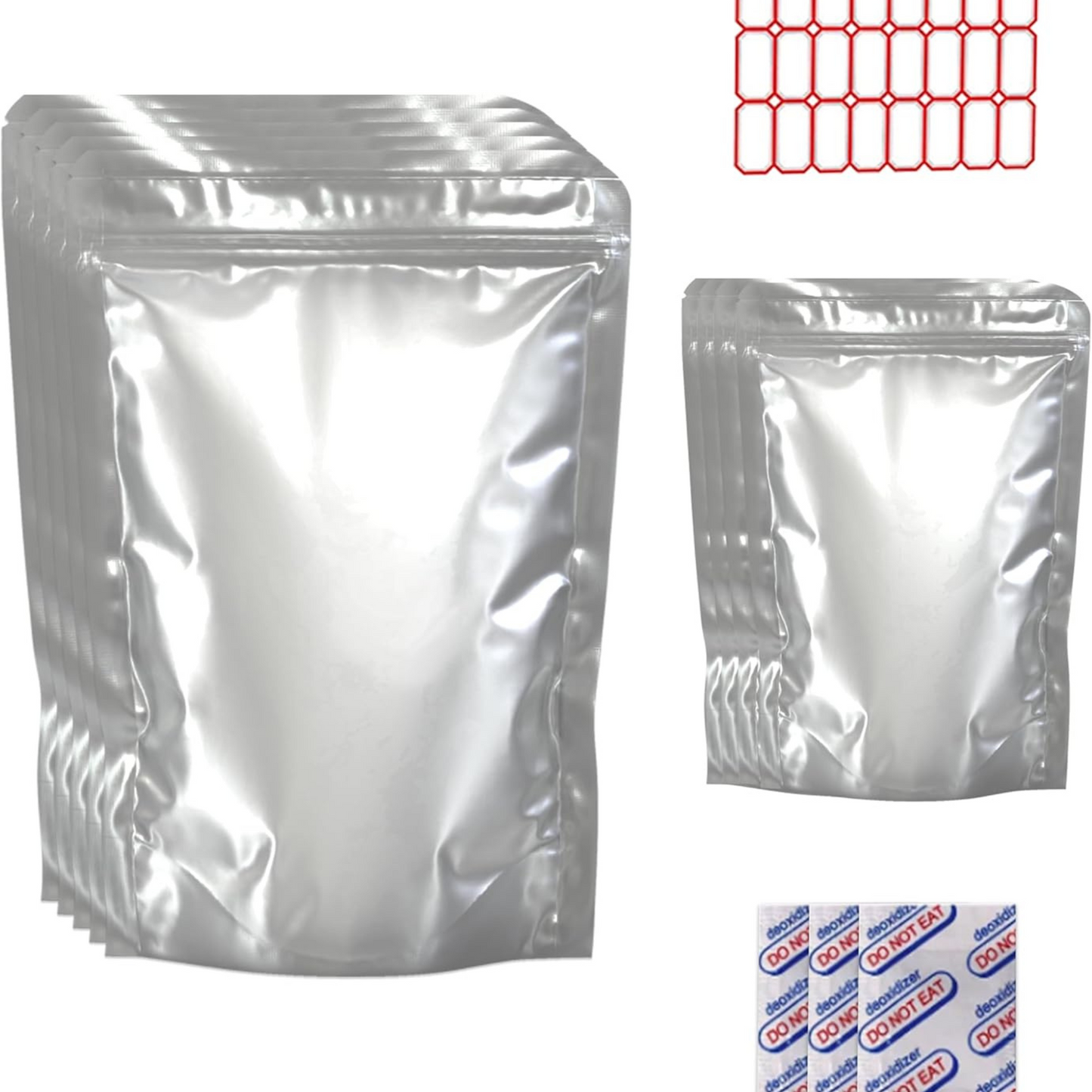 50 Pcs Mylar Food Bags