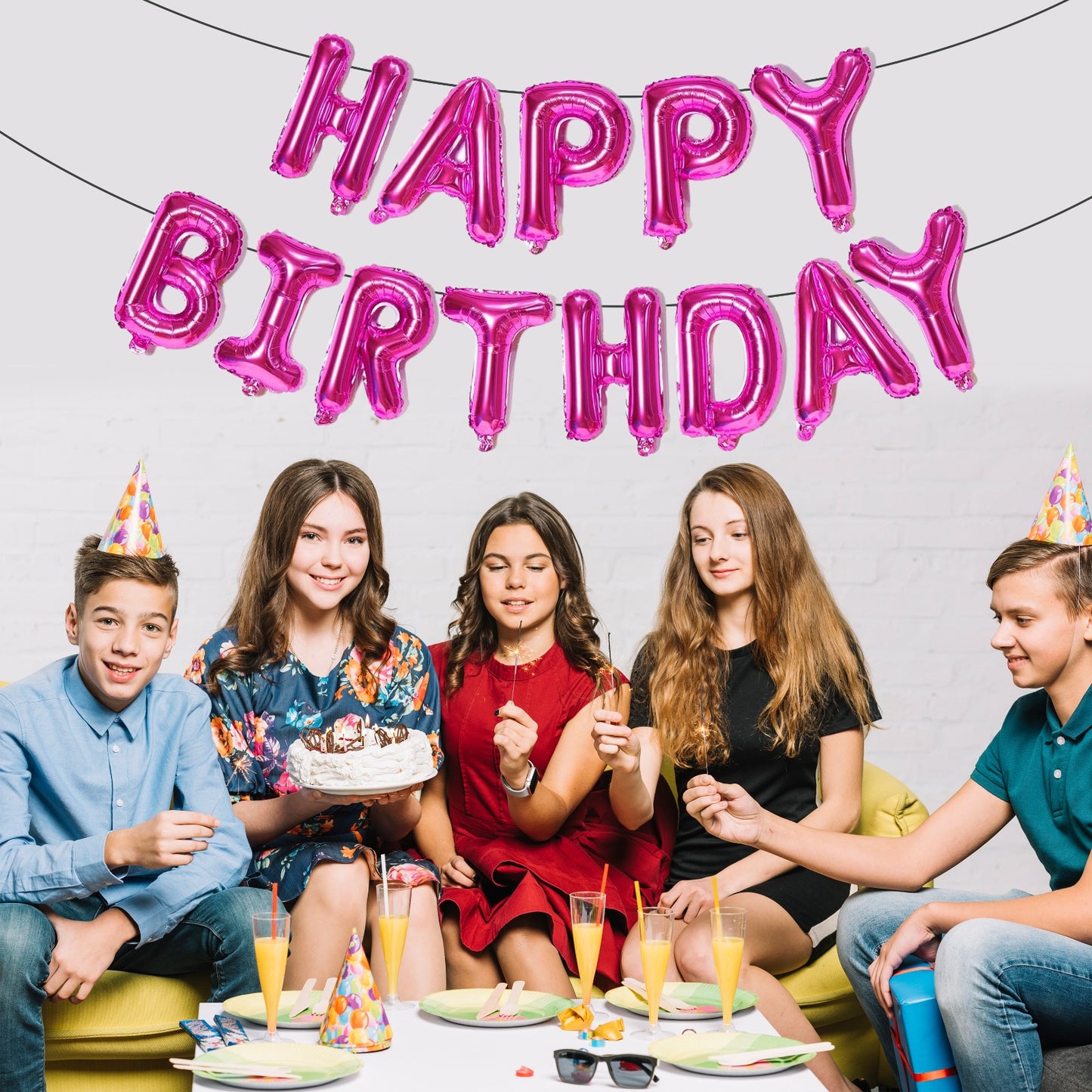 16-Inch Birthday Foil Balloon Banner