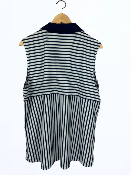 Black Striped Sports Sleeveless <br> Top For Girls , Women Sleeveless Golf Top MDmartpro MDmartpro (319)