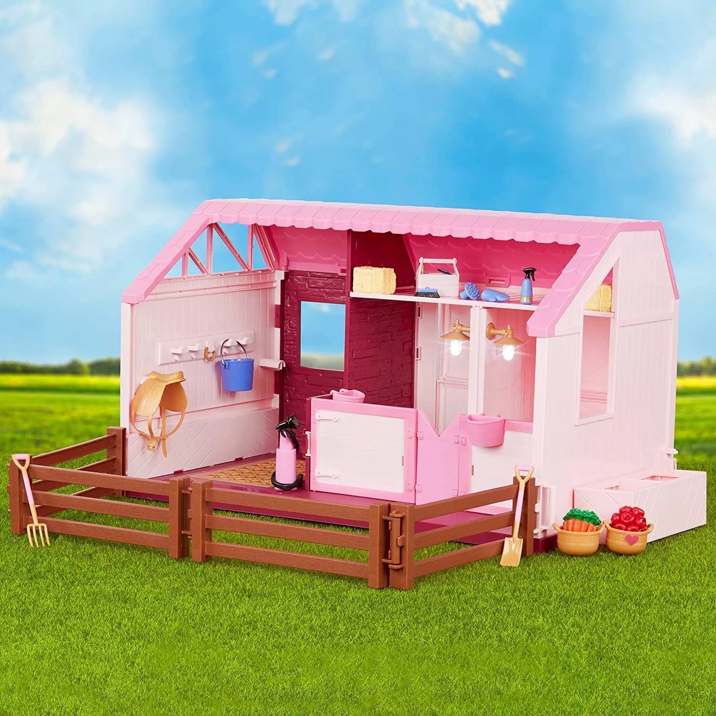 Lori Philippa's Horse & Stable Set Mini Doll, Toy Horse & Stable For kids