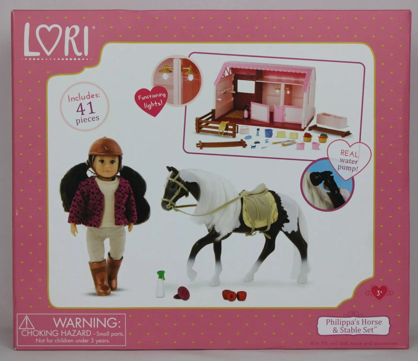 Lori Philippa's Horse & Stable Set Mini Doll, Toy Horse & Stable For kids