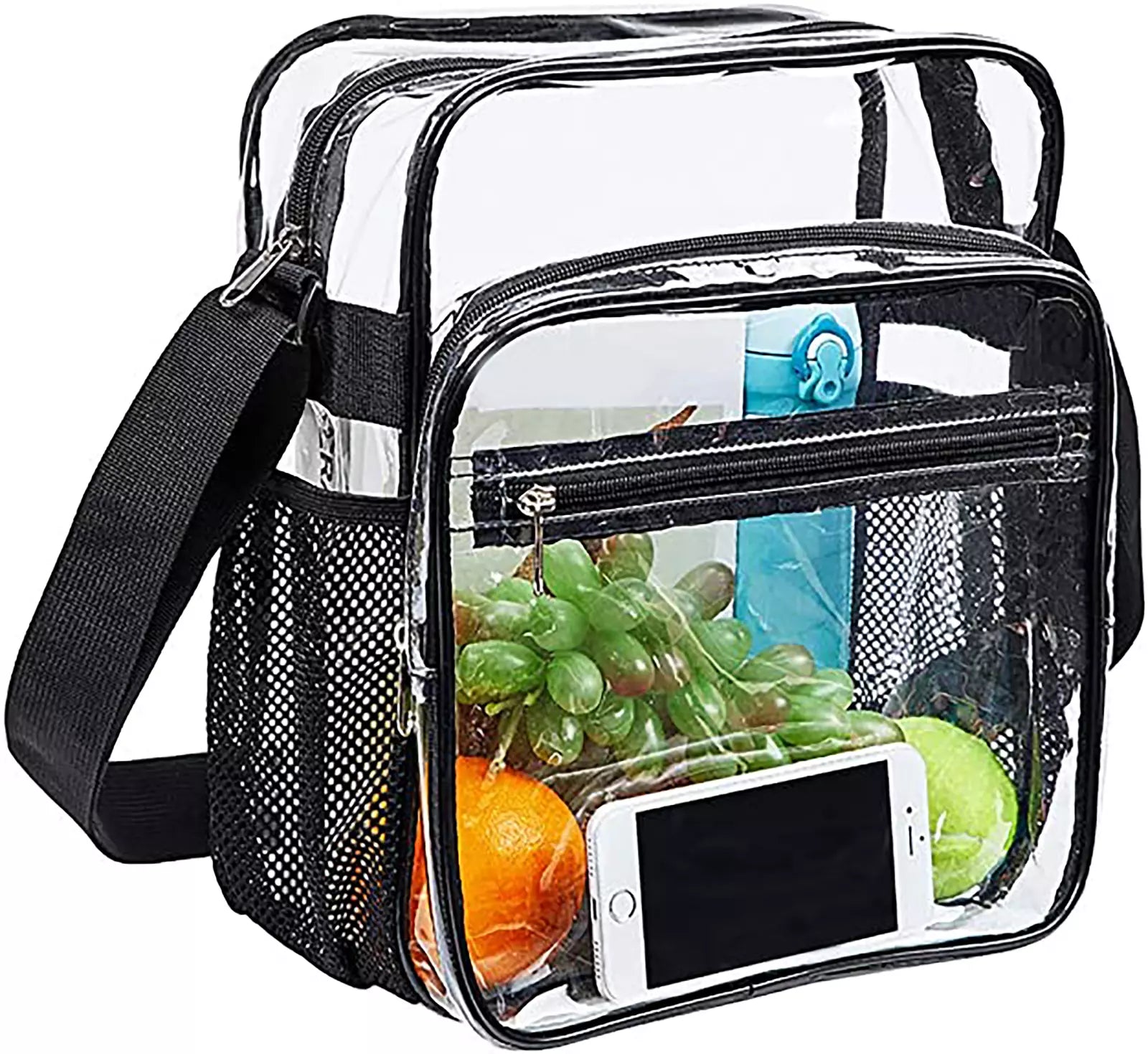Heavy Duty Clear Transparent Backpack See Through Book-Bag Clear PVC Tote Pack