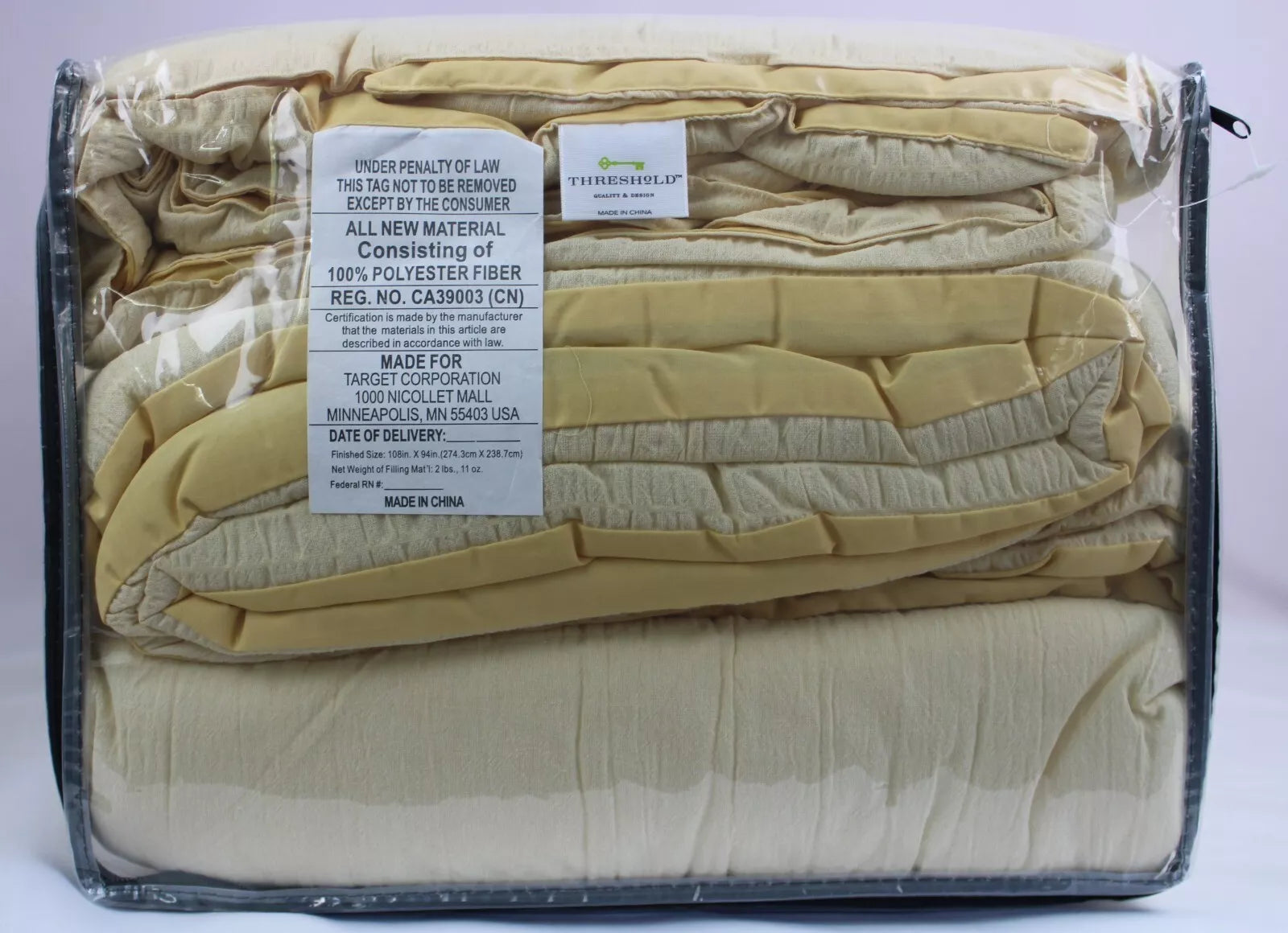 Threshold Seersucker Comforter set, Soft Washed Microfiber Lightweight Comforter
