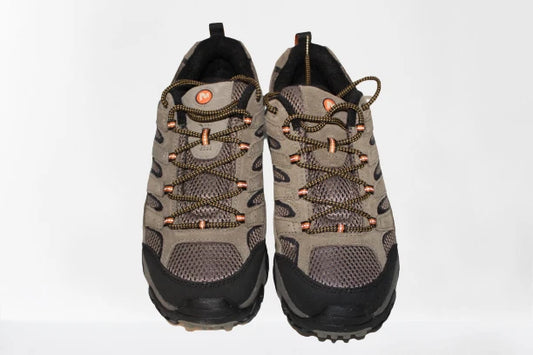 Mens Moab 2 Ventilator Walking Shoes Hiking Trainers Brown And Black