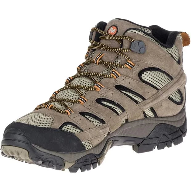 Mens Moab 2 Ventilator Walking Shoes Hiking Trainers Brown And Black